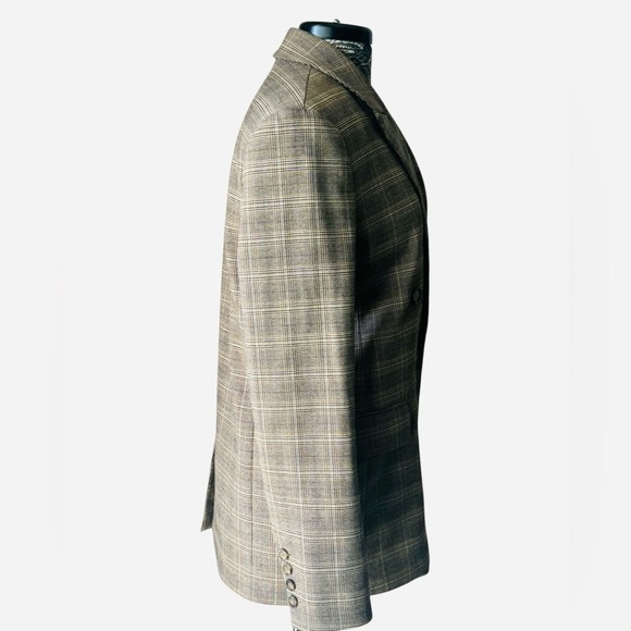 Zara Brown Plaid Blazer - Picture 6 of 8